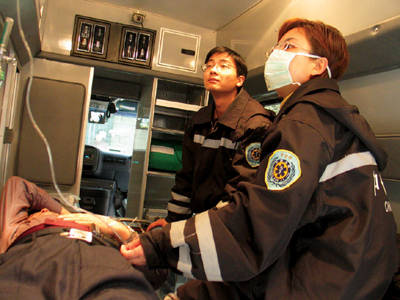 长沙县高铁转运病人救护车案例